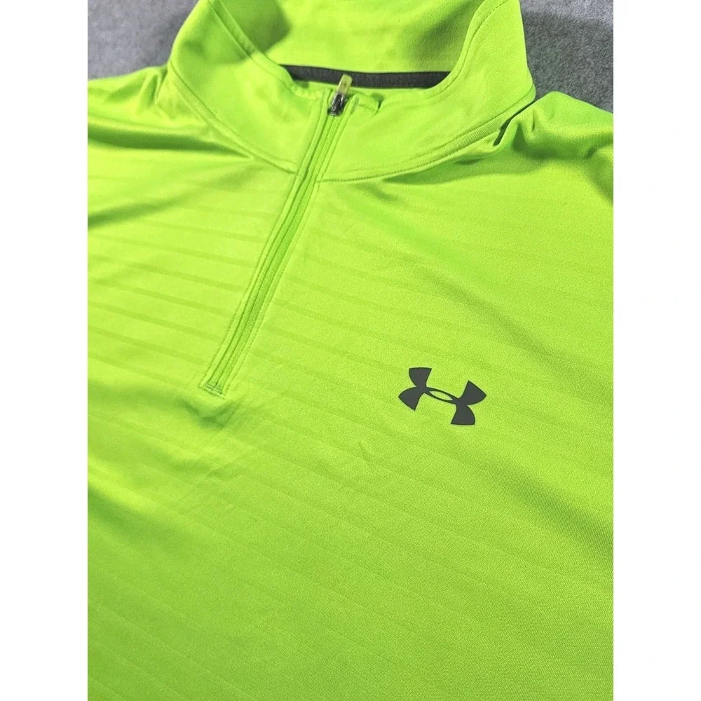 Under Armour Men's Athletic Fishing Shirt, Size 2XL, Lime Green , Long Sleeve